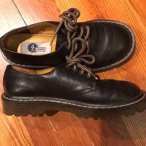 Arizona Lug Sole Black Leather Shoes